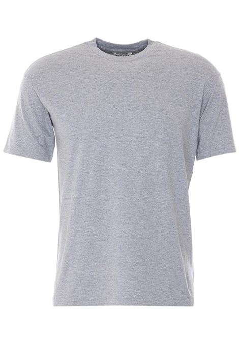 t-shirt seamless crew neck uomo grogia AURALEE | A00T01STTOP GRAY
